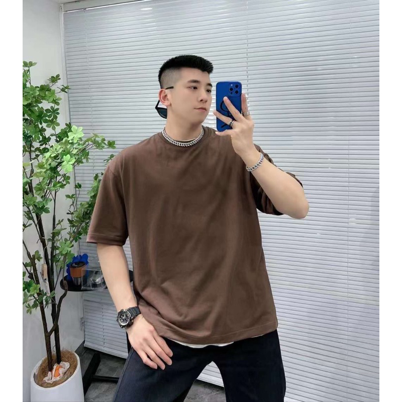 Áo thun Trơn Basic T&T Streetwear, Áo thun unisex nam nữ form rộng oversize chất liệu 100% Cotton