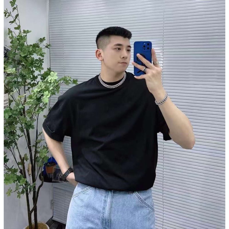 Áo thun Trơn Basic T&T Streetwear, Áo thun unisex nam nữ form rộng oversize chất liệu 100% Cotton