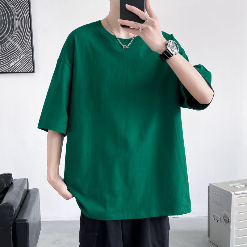 Áo thun Trơn Basic T&T Streetwear, Áo thun unisex nam nữ form rộng oversize chất liệu 100% Cotton