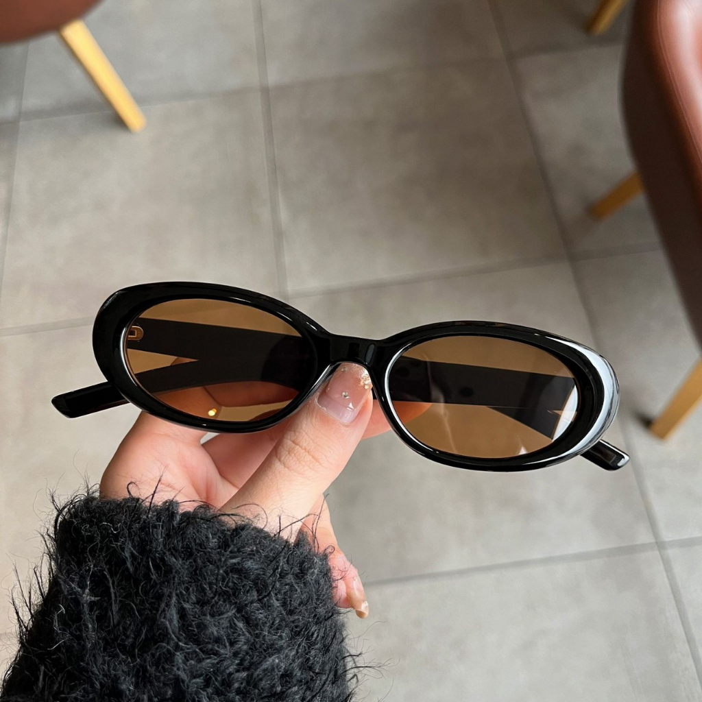 Mắt Kính Râm Form Gọng Nhỏ Y2K Nhiều Màu Xinh Xắn Thời Trang Phong Cách Hàn Quốc - Hazo