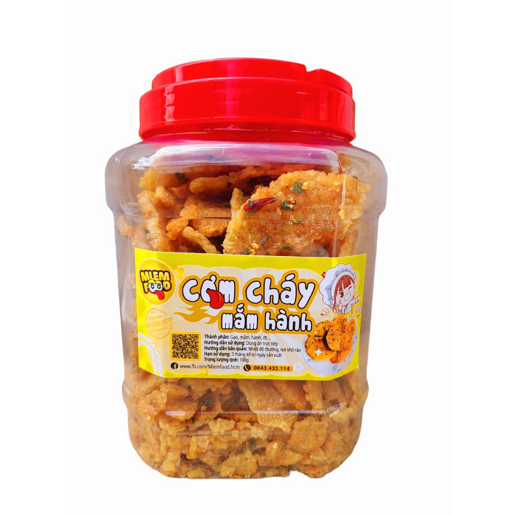 1KG CƠM CHÁY BỂ MẮM HÀNH THƠM GIÒN BAO NGON Mlem Food.