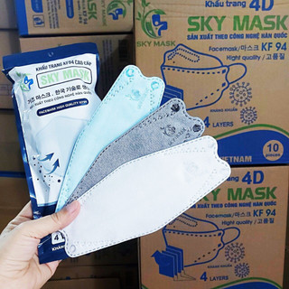 Một thùng khẩu trang kf94 - 4d - 4 lớp sky mask - bảo vệ sức khỏe, kháng khuẩn lọc bụi