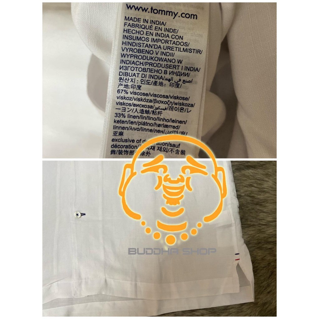 Áo sơmi nam vải linen Tommy Hilfiger