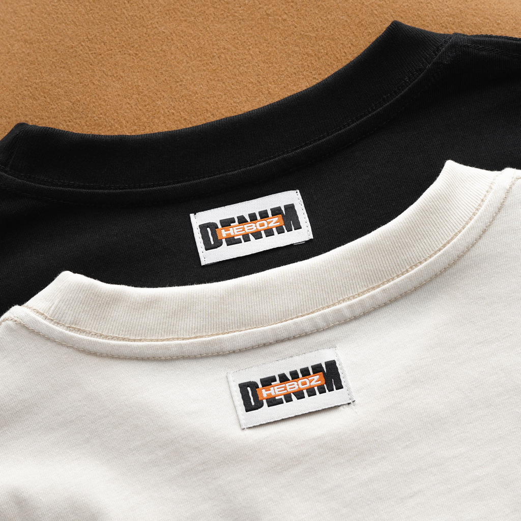 Áo thun nam cổ tròn in hình nổi black heart Heboz form regular fit - 00001633