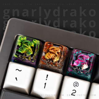 Keycap Artisan bàn phím cơ Dwarf Factory - Gnarly Drakon