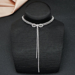 Chocker nơ-vòng cổ đính đá nữ đẹp