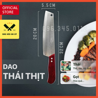 Dao thái thịt, thái rau, gọt hoa quả- Dao Đa Sỹ - thép Nhật trắng không gỉ