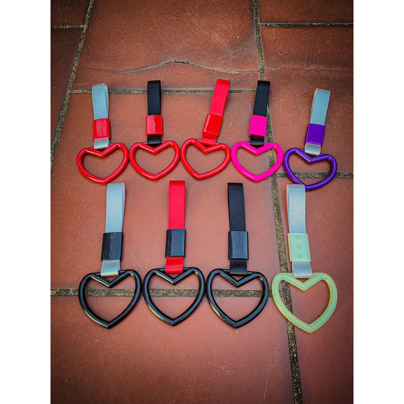 Dây treo tay sách, cảng sau xe máy và ô tô hình trái tim