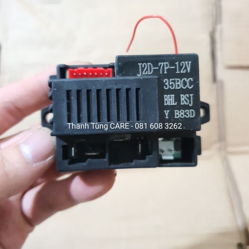 Bo mạch xe điện trẻ em J2D-7P-12V | R9AC 6V -12V cho xe đụng, xe xoay 360