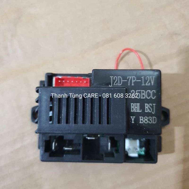 Bo mạch xe điện trẻ em J2D-7P-12V | R9AC 6V -12V cho xe đụng, xe xoay 360