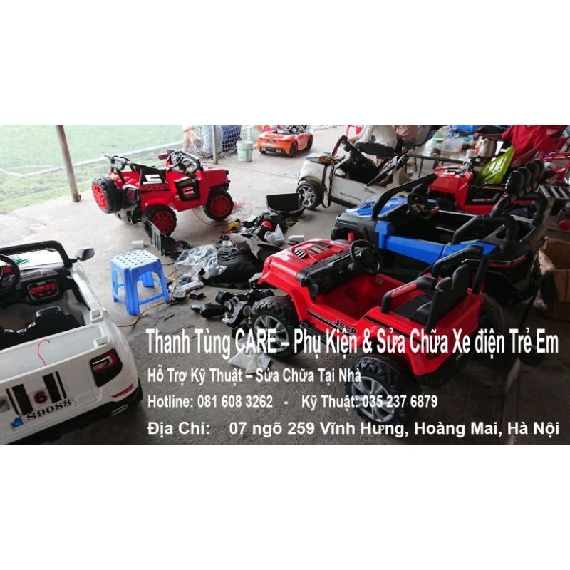 Bo mạch xe điện trẻ em J2D-7P-12V | R9AC 6V -12V cho xe đụng, xe xoay 360