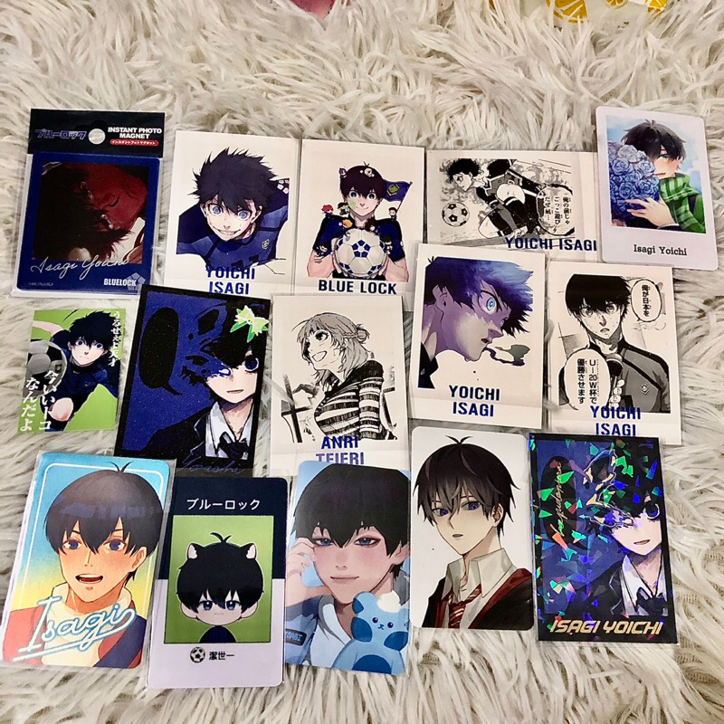 goods anime Blue lock. card bo góc postcard. hàng official, artist