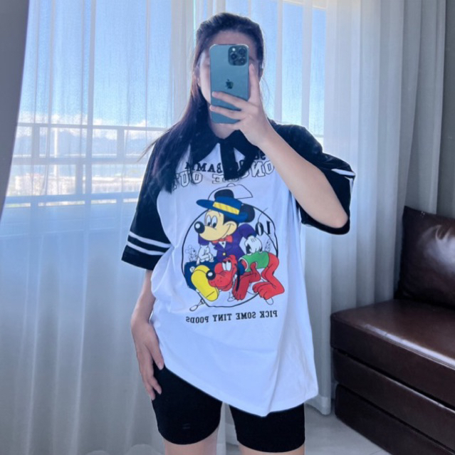 Phông polo mickey xiêu xinh