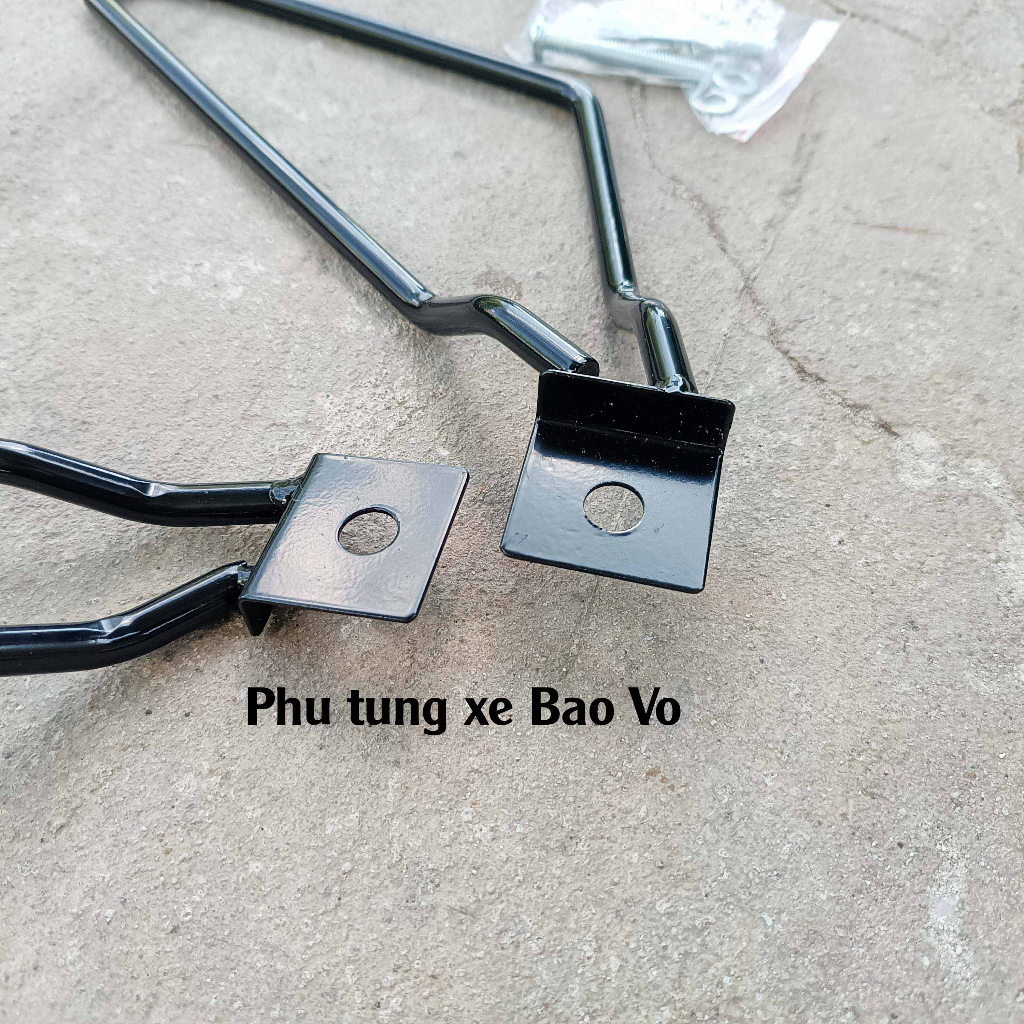 Pát thép lắp túi treo hông xe máy, gọng - giá đỡ túi da