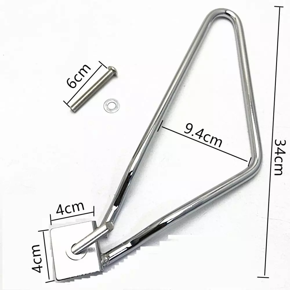 Pát thép lắp túi treo hông xe máy, gọng - giá đỡ túi da