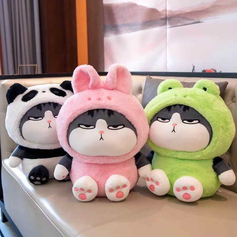 Gấu Bông Mèo Hoàng Thượng Cosplay 3 Màu - Mèo Bông Cao Cấp Gấu Bông Kalin