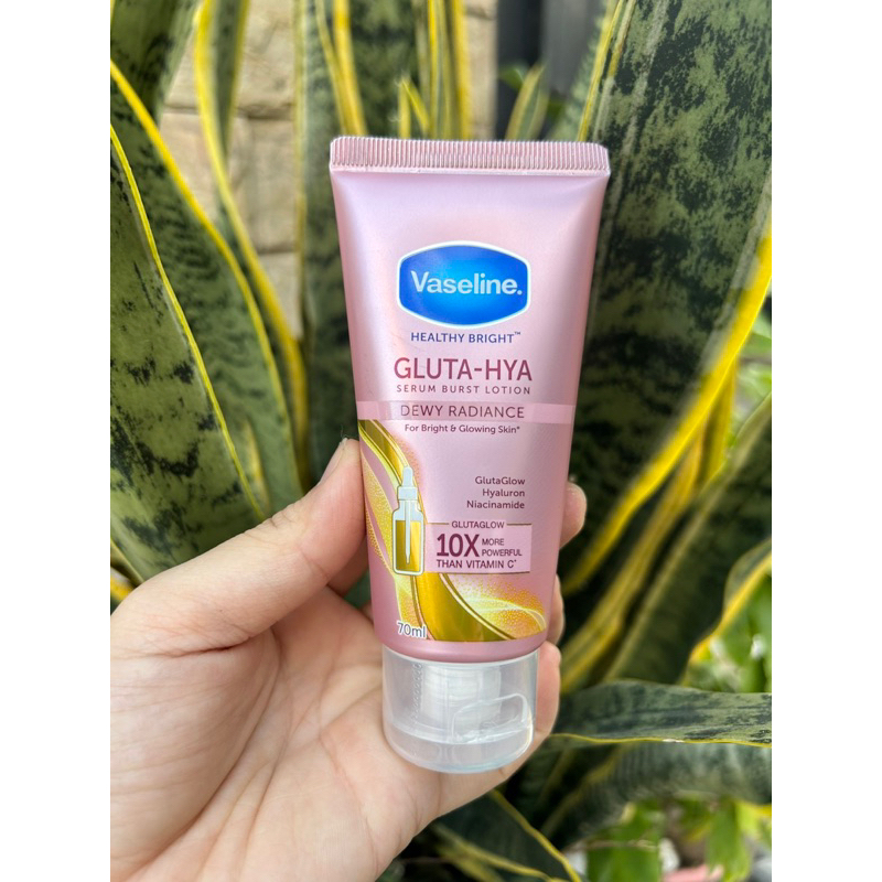 70ml - Dưỡng thể BAN ĐÊM Vaseline Healthy Bright Gluta-Hya Serum Burst Lotion 10X