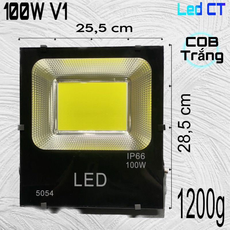 Đèn pha led 100W Thân Nhôm