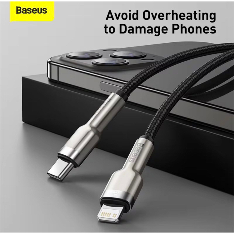 Cáp sạc nhanh PD 20W Baseus Cáp USB-C to L Series Fast PD Charge Data Sync Cáp nylon bện siêu bền