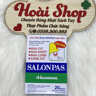 Cao dán giảm đau SALONPAS hộp 20 miếng