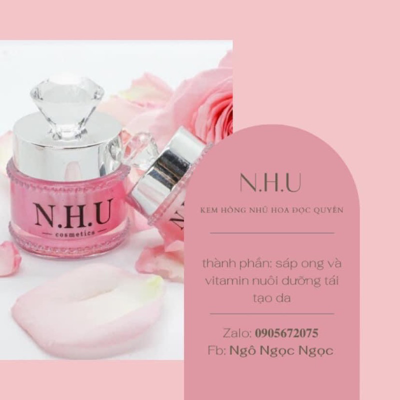 Kem Hồng Nhũ Hoa N.H.U chính hãng   . Hồng Môi Hồng bikini