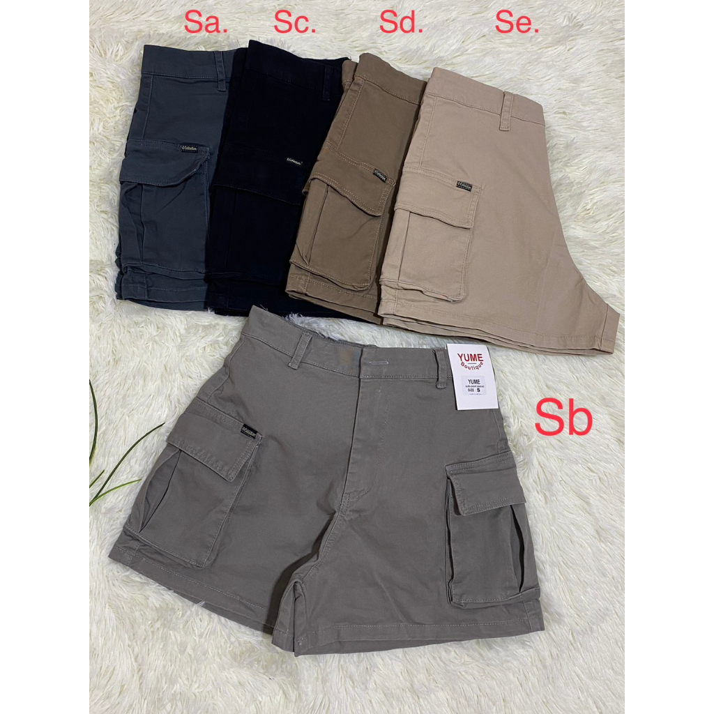 YUME JEAN BIGSIZE. Quần Sọt KAKI túi hộp nữ cao cấp cho người 80 kg trở lại. Vài dày và co giãn