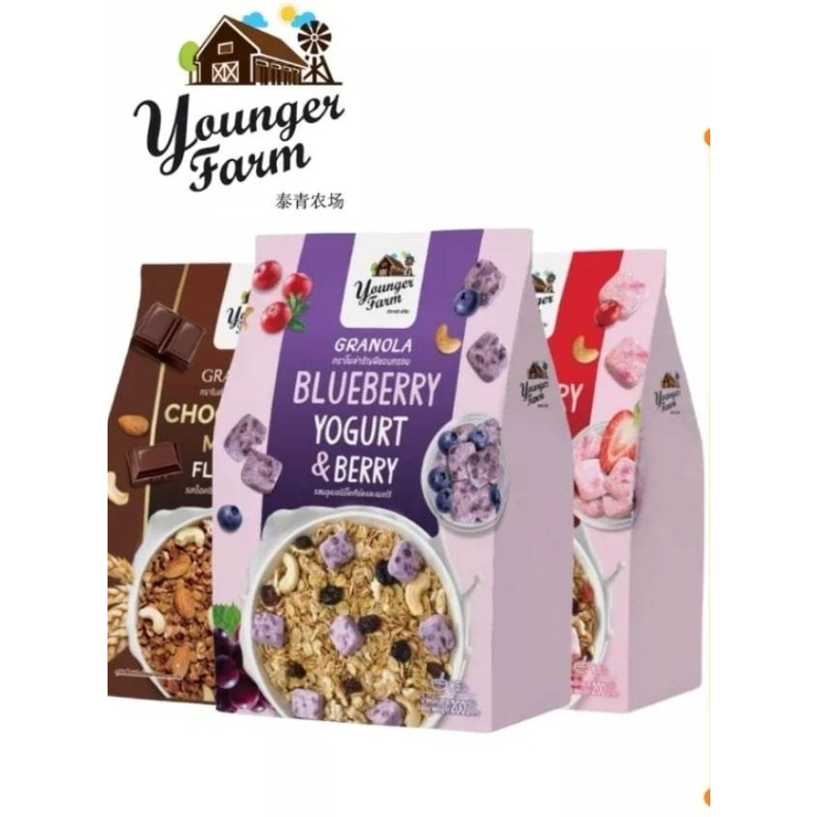 Ngũ cốc Younger Farm Granola các loại túi 225gr