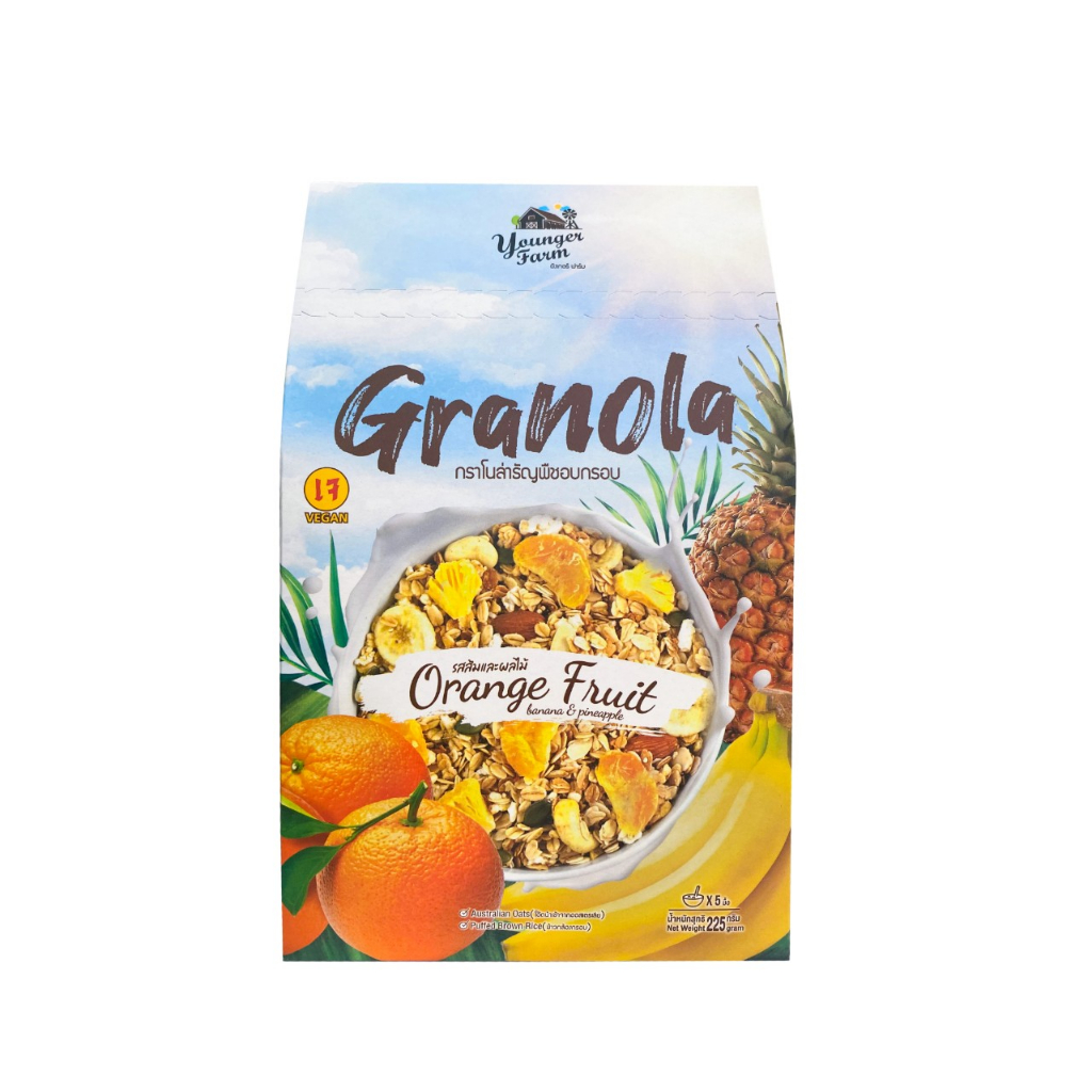Ngũ cốc Younger Farm Granola các loại túi 225gr