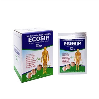 Cao dán thảo dược Ecoship gói lẻ *5miếng dán