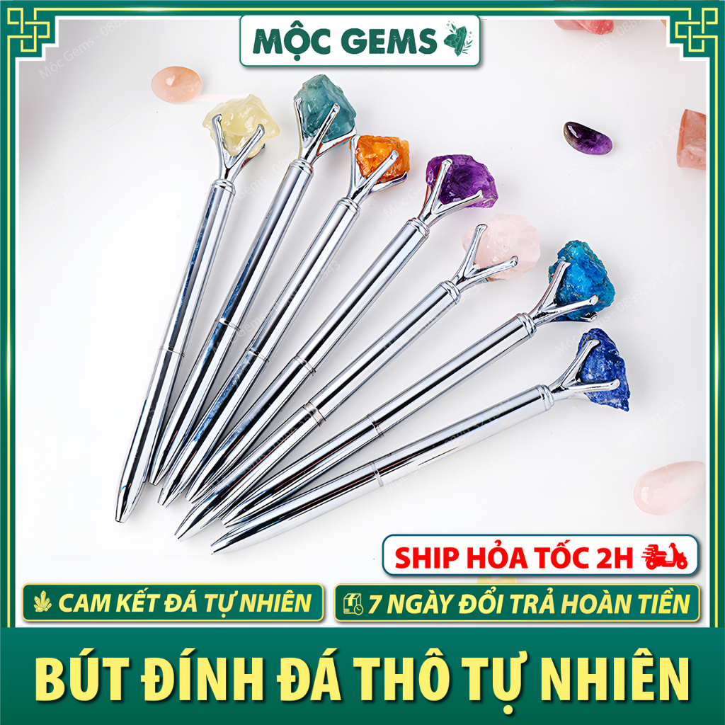 Bút Đính Đá Thanh Tẩy Thô Tự Nhiên Giúp Tăng Sự Tập Trung Minh Mẫn &amp; Giải Tỏa Stress