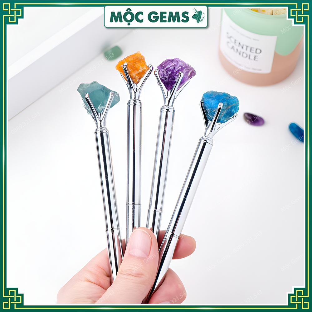 Bút Đính Đá Thanh Tẩy Thô Tự Nhiên Giúp Tăng Sự Tập Trung Minh Mẫn &amp; Giải Tỏa Stress