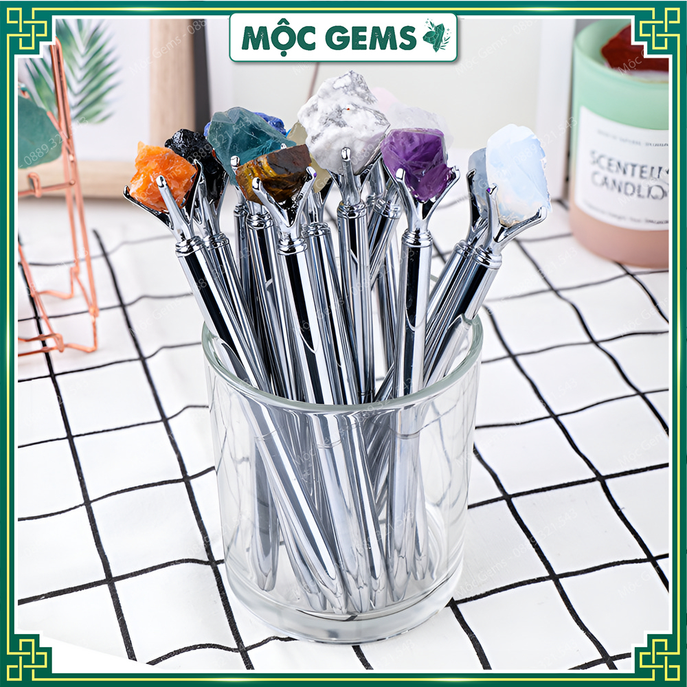 Bút Đính Đá Thanh Tẩy Thô Tự Nhiên Giúp Tăng Sự Tập Trung Minh Mẫn &amp; Giải Tỏa Stress