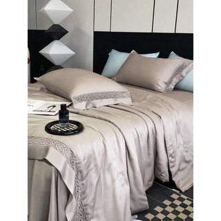 Bộ chăn ga gối tencel 60s chăn chần bông cao cấp