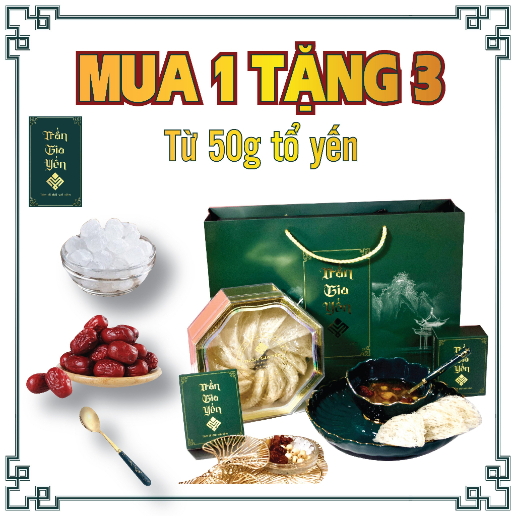 Tổ yến tinh chế nguyên chất cao cấp hộp 100g, yến tươi sấy khô bồi bổ sức khỏe