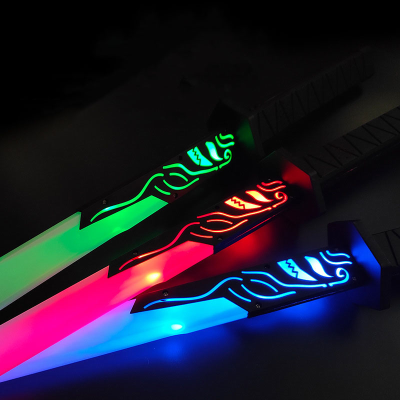 Kiếm Nhật Katana, Kiếm Samurai, Kiếm katana bằng nhựa đồ chơi trẻ em phát sáng và âm thanh