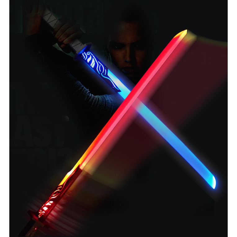 Kiếm Nhật Katana, Kiếm Samurai, Kiếm katana bằng nhựa đồ chơi trẻ em phát sáng và âm thanh