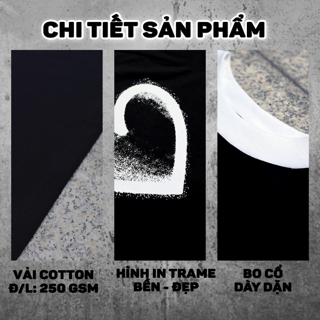 Áo thun baby tee fit WHO CONCEPT, ringer tee hình trái tim