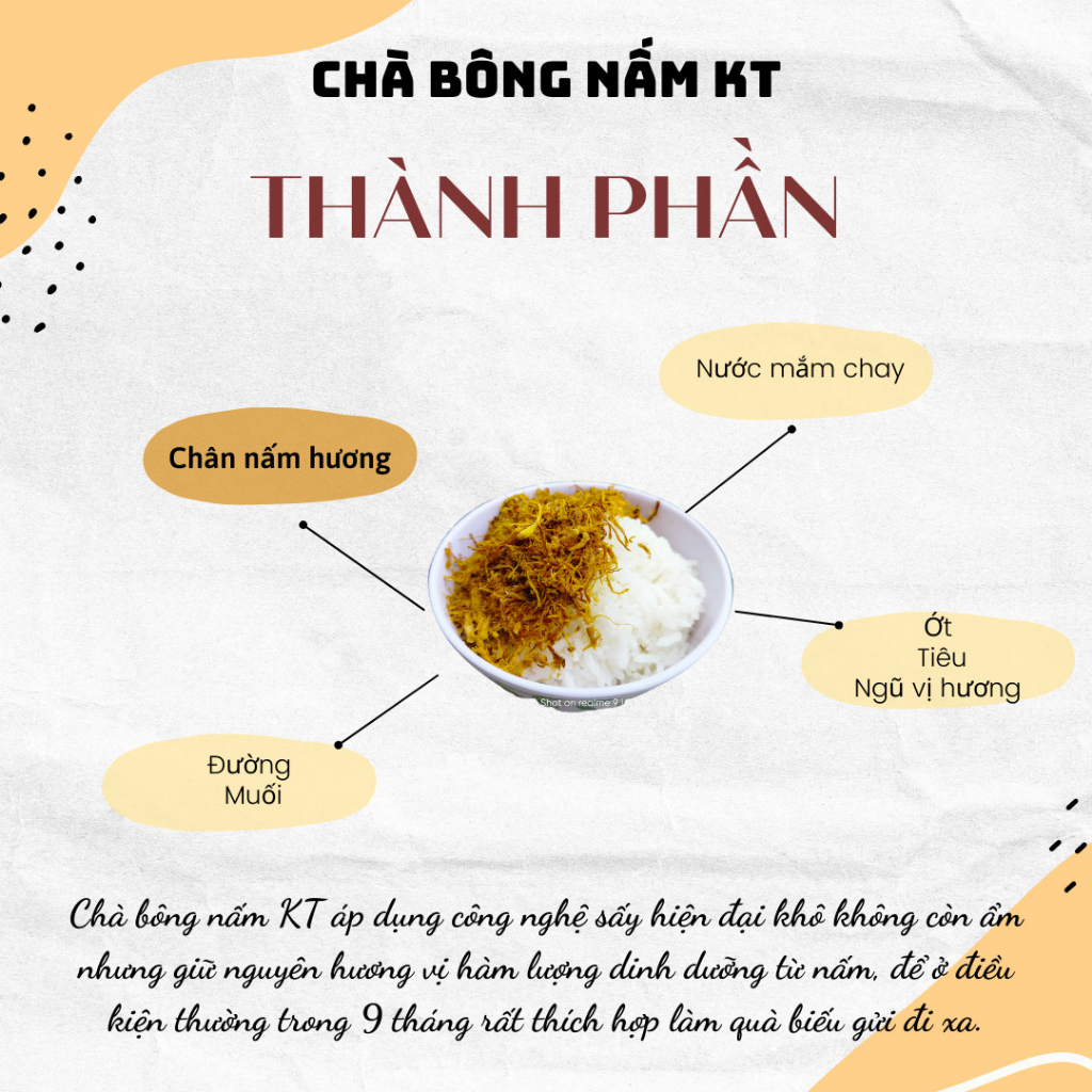 CHÀ BÔNG NẤM HƯƠNG KT ( Túi zip 100 gram), Ruốc nấm hương - THỰC PHẨM CHAY KHÁNH TÂM