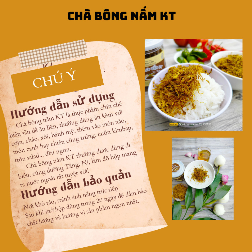 CHÀ BÔNG NẤM HƯƠNG KT ( Túi zip 100 gram), Ruốc nấm hương - THỰC PHẨM CHAY KHÁNH TÂM