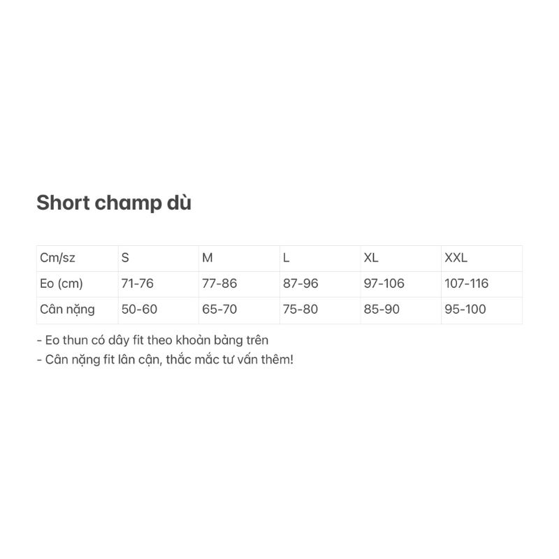Quần short Champion dù, mã 586EMA
