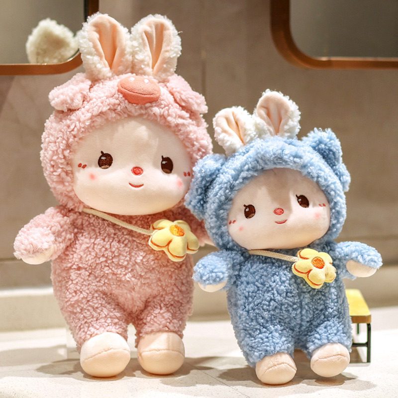 𝐇𝐎𝐓💥 Thú bông thỏ lông cừu cosplay siêu đáng yêu 💥Gấu bông nhập ngoại