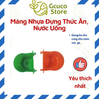 Máng Nhựa Đựng Thức Ăn, Nước Uống Cho Gà, Chim, Chó, Mèo - Phụ Kiện Thú Nuôi
