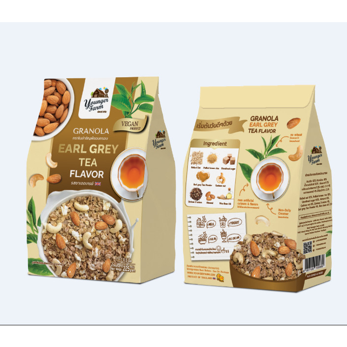 Ngũ cốc Younger Farm Granola các loại túi 225gr