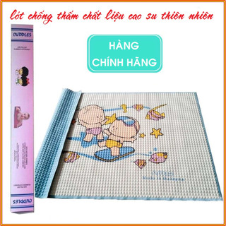 Chiếu cao su, tấm lót chống thấm CUDDLES, niệm cao su non mát mẻ, thoáng mát dành cho bé