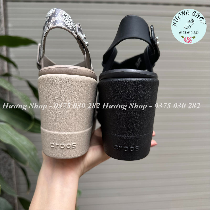 Sandal Broo.kl.yn quai chéo 9p màu da beo sang chảnh cho chị em