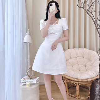 Váy tapta ly ngực khoét lưới