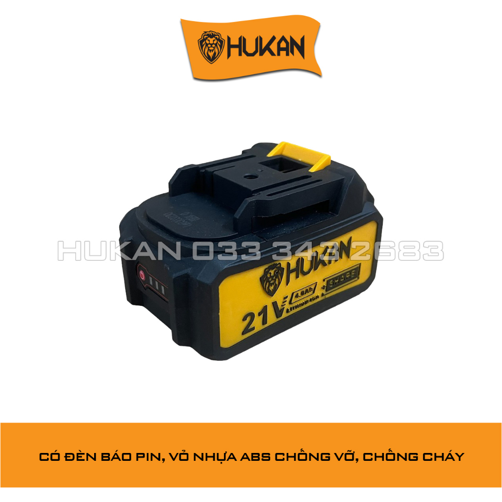 Pin HUKAN SUPER 10 CELL 4 mosfed, Vỏ nhựa ABS, Loại pin Lithium, Chân phổ thông 4cm