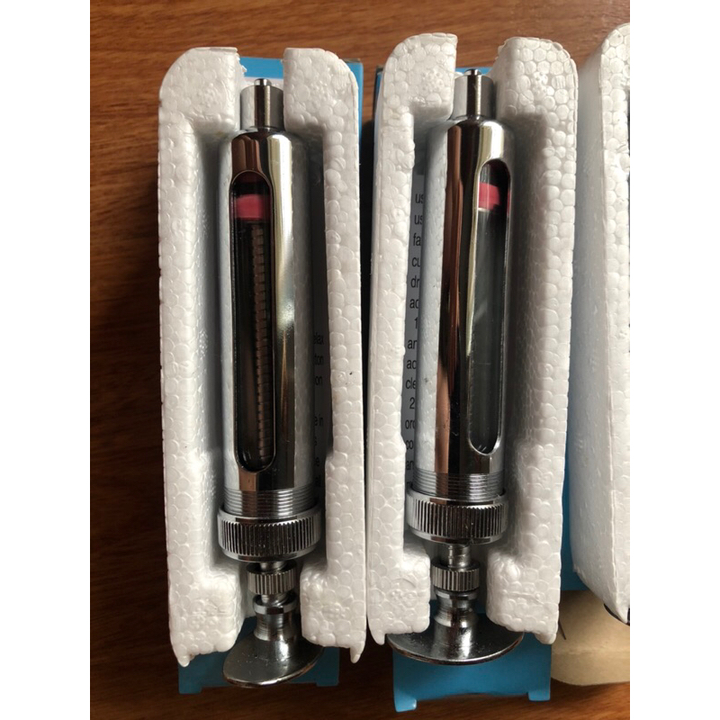 Xilanh inox 10ml dùng tiêm gia súc, gia cầm tiêm cho heo, gà lợn bò. Xilanh được sản xuất theo công nghệ Hàn Quốc