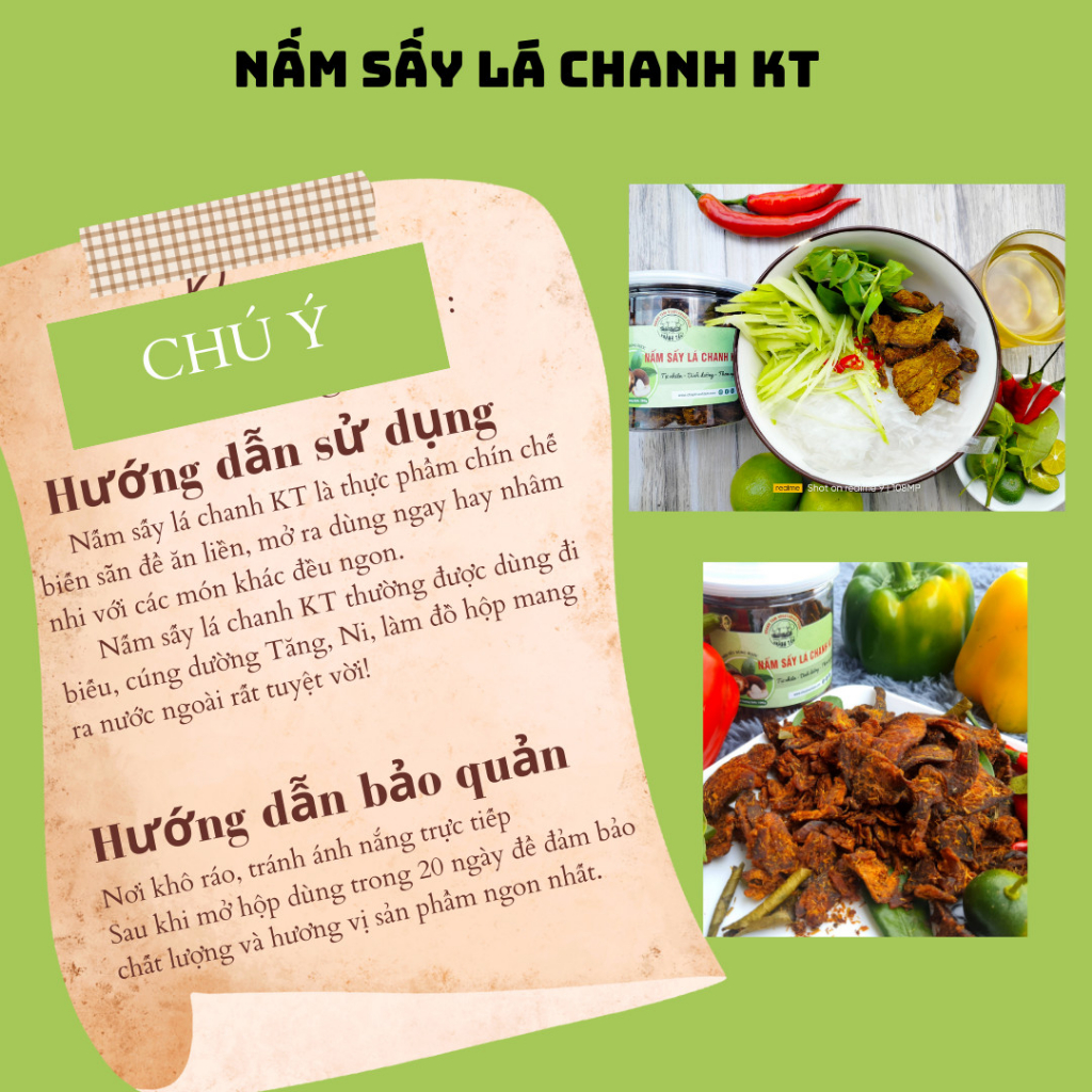 Nấm sấy lá chanh ( túi zip 100gr), KHÔ NẤM LÁ CHANH, Thực phẩm chay Khánh Tâm, Nấm hương sấy