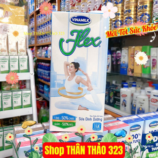 Sữa Giảm 50% Béo Flex Vinamilk Không Đường 1Lít